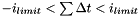 $-i_{limit} < \sum{\Delta t} < i_{limit}$
